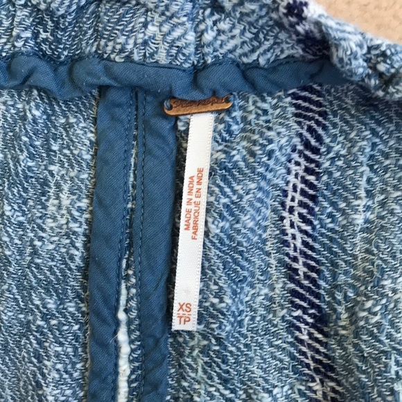 Free People Blue Bonnet Side Tie Shorts - Picture 4 of 4